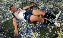  ?? PHOTO: GETTY IMAGES ?? Jason Taumalolo celebrates the Cowboys’ memorable win over the Broncos in the 2015 grand final in Sydney.