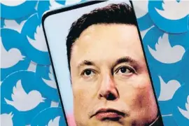  ?? BaBr elonM d eeuters ?? Elon Musk, nuevo propietari­o de Twitter