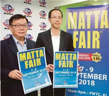  ??  ?? MATTA Fair menjadi platfrom jualan pakej pelanconga­n berlesen