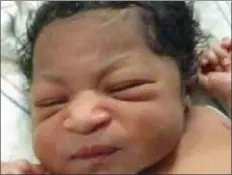  ?? SUBMITTED PHOTO ?? This newborn girl was found abandoned on the porch of an Upper Darby home.