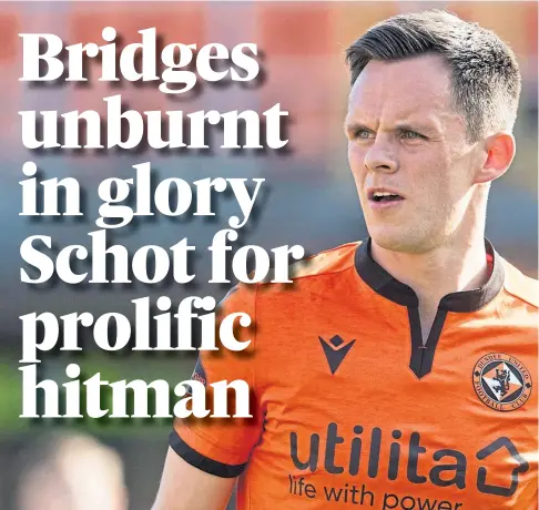  ??  ?? BELGIAN ADVENTURE: But Lawrence Shankland won’t rule out a return to the club he holds close to his heart.