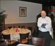  ?? LAUREN HALLIGAN - DIGITAL FIRST MEDIA ?? Tony Panza stands in the dining room of Panza’s Restaurant in Stillwater.