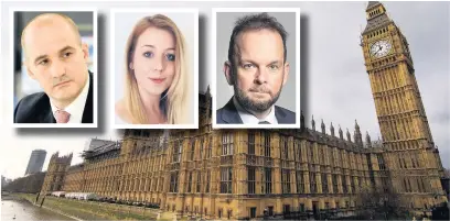  ??  ?? MPs (inset from left) Jake Berry, Sara Britcliffe and James Daly should be demanding more money for local councils at Westminste­r