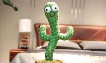  ?? ?? Dancing cactus toys have existed since at least December 2020. Since then, countless similar items have popped up – although it’s not clear whether the early versions contained the Polish song. Photograph: Walmart.com