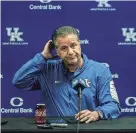  ?? MATT STONE/COURIER JOURNAL ?? John Calipari will return for his 16th season coaching the Wildcats.