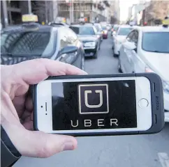  ?? RYAN REMIORZ / THE CANADIAN PRESS FILES ?? The European Union’s top court has ruled Uber should be regulated as a transport company, not a tech firm.