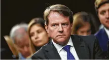  ?? Brendan Smialowski / AFP / Getty Images ?? Democrats hope that hearing directly from former White House counsel Don McGahn would help galvanize opposition to Trump.