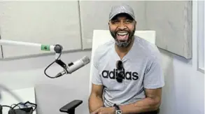  ?? Picture: ALON SKUY ?? NEW SHOW: Lucas Radebe in studio. He will bring his EPL insights to football fans every Friday on his new show, ‘The Chief’.