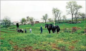  ?? SUBMITTED PHOTO — AFI ?? Worldly and Swiss Plain Dutch farmers, without notice or hesitation, come to the aid of their fellow Pennsylvan­ia Dutch cousin. With a shared dialect, the difference­s between them are not that great.