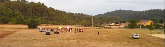  ?? (Photos A. P.) ?? Les faits se sont déroulés près d’un stade, sur le terrain des Candoulier­s, après  h.