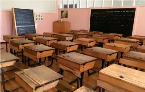  ?? ?? Carole Clark saw these desks at Scotland Street School