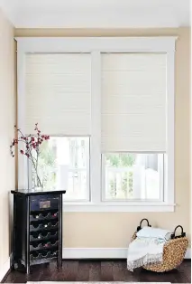  ?? NEXT DAY BLINDS ?? Some types of blinds, such as Next Day Blinds’ Honeycomb Shades, allow light to come in while still providing privacy.