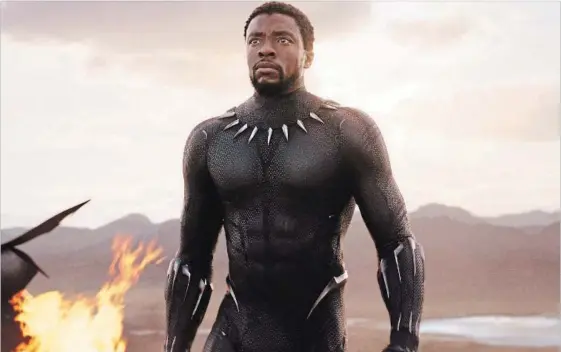  ?? MARVEL STUDIOS ?? Disney and Marvel Studios “Black Panther,” starring Chadwick Boseman, is following the recent trend of would-be blockbuste­rs opening early in the year instead of during summer or winter holidays. The film goes to wide release in North America on Feb. 16