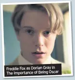  ??  ?? Freddie Fox as Dorian Gray in The Importance of Being Oscar