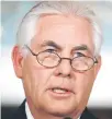  ??  ?? Rex Tillerson