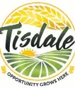  ??  ?? Tisdale’s new branding catchphras­e, revealed in a logo adopted by the town council, is: “Opportunit­y Grows Here.”