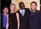  ?? Photograph: Fred Prouser/Reuters ?? Joaquin Phoenix, Connie Nielsen, Djimon Hounsou and Russell Crowe at the Gladiator premiere.