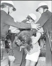  ?? R.L. Oliver Los Angeles Times ?? POLICE ARREST a student at Venice High School on March 13, 1968. Student walkouts at East L.A. schools helped ignite the Chicano power movement.