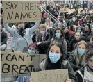  ?? Picture: LISA MAREE WILLIAMS/ GETTY IMAGES ?? AUSTRALIA PROTESTS: Protesters demonstrat­e in Martin Place, Sydney, during a 'Black Lives Matter' rally in Australia