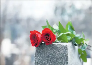  ?? PHOTO / 123RF ?? Every funeral has a love story at its heart, writes Nicky Rennie.