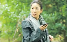  ?? BRAVO/ BELL MEDIA ?? Sandra Oh plays a spy hunting an assassin in the series Killing Eve. It’s a dark departure from her Grey’s Anatomy role.