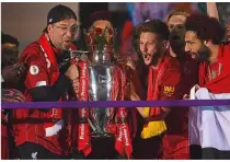  ??  ?? Champions…Liverpool lifted their first-ever Premier League title