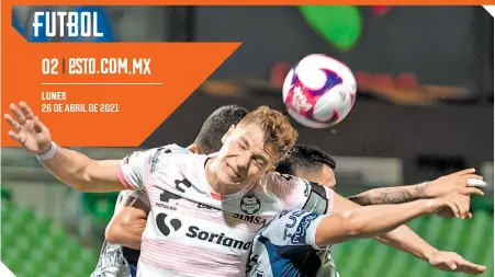  ?? / FOTO: MEXSPORT ?? Gran cierre de jornada es la que se espera esta noche en la cancha del estadio Hidalgo.