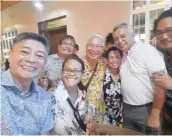  ?? ?? Lawyers Robert Sison, Patita Estaniel, Ted Sta. Ana, Rio Inocencio, Johann Fernandez, Angel Aguila and Judge Rommel Baybay