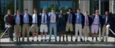  ?? SUBMITTED PHOTO ?? Members of the 2018-19 Signet Society are, from left, seniors Nick Chimicles, Barrett Spragg, Nick Biddle, Jeff Pendergast, Jesse Goldman, George Maguire, Calvin Costner, Dan Whaley, Ben Gerber, Mickey Fairorth, Luke Follman, and Jackson Overton-Clark.