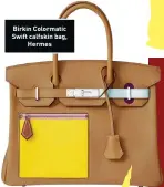  ?? ?? Birkin Colormatic Swift calfskin bag, Hermes