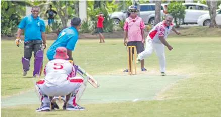  ?? Photo: Leon Lord ?? Nasaqalau and Ono-i-Lau in action at Albert Park, Suva, on January 16, 2021.