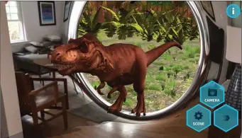  ??  ?? More AR dinosaurs, please