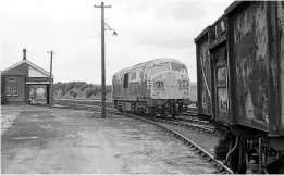  ?? JOHN H BIRD ?? 50 YEARS AGO: Class 22 diesel-hydraulic No. 6326 shunts the goods yard at Cholsey & Moulsford on June 23, 1970, during the last week it was open. Freight facilities were withdrawn at the end of that week.