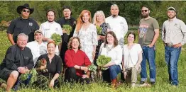  ?? Daniel Ortiz ?? Recipe for Success’ banquet will include food and beverage profession­als Felix Florez, rear from left; Tommy Laczynski; Adam Stephens; Recipe for Success founder Gracie Cavnar; Laurie Sheddan Harvey; Charlie Ho; Martin Stayer; and Tyler Froberg; and Greg Martin, front from left; Carlos Meltzer; Sasha Grumman; Barbara McKnight; Kris Sowell; and Mary Brunson.