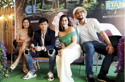  ??  ?? Single/Single 2 main cast Anna Luna, Matteo Guidicelli, Shaina Magdayao and Brian Sy.