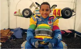  ?? Photograph: Richard Saker/The Observer ?? Lewis Hamilton as a 12-year-old karting champion in October 1997. ‘His performanc­es were phenomenal. He would find the next level.’