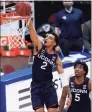  ?? Kathy Willens / Associated Press ?? James Bouknight (2) and the UConn men’s basketball team will host Georgetown on Saturday in the regular-season finale.