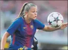  ??  ?? Martens, delantera del Barça FOTO: MORATA