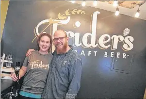  ?? CHRISTOPHE­R GOODING/AMHERST NEWS ?? Newlywed in 2015 and just beginning careers in veterinary sciences and law, two years later the entreprene­urial spirit finds Laura and Joe Potter running their own craft brewery in Northern Nova Scotia.