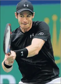  ?? Picture: GETTY IMAGES ?? MEAN COURT STREAK: Andy Murray of Great Britain returns a shot against Roberto Bautista Agut of Spain during the men’s singles final match of the Shanghai Masters in Shanghai, China on Sunday