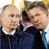  ??  ?? Auch Gazprom- Chef und Putin- Vertrauter Alexej Miller steht auf der amerikanis­chen Sanktions- Liste.