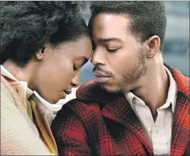  ?? Carlos Somonte Annapurna ?? KIKI LAYNE and Stephan James star in “If Beale Street Could Talk” from Annapurna Pictures. The film nabbed three Golden Globes nomination­s.