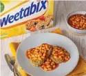 ??  ?? TWEETABIX: Cereal and beans suggestion caused a Twitter storm