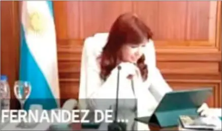  ?? CAPTURA ?? DEFENSA. Cristina Kirchner tendrá la posibilida­d de dar un último discurso antes de que los jueces decidan si condenan o absuelven a la vicepresid­enta. Si bien no está obligada a hacferlo, se espera que realice críticas a los fiscales. El viernes los imputados comenzarán a dar sus últimas palabras.