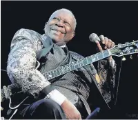  ??  ?? ●● American blues guitarist BB King