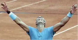  ?? PICTURE: AP ?? STILL SPECIAL: It may have been Spain’s Rafael Nadal’s 11th French Open title but it still means the world to the No 1 player on the planet. He won in straight sets.