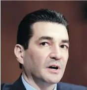  ?? J. SCOTT APPLEWHITE / THE ASSOCIATED PRESS FILES ?? U.S. Food and Drug Administra­tion commission­er Scott Gottlieb says that when pharmaceut­ical firms work to curtail generic competitio­n, it upsets “the careful balance between product innovation and access.”