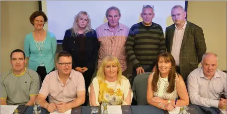  ?? Photos by Fergus Dennehy. ?? Open Arms Kerry members Tommy Creegan, Roger Harty, Mags Knightly, Noren Murphy, John O’ Sullivan, Mick Kerins, Ger Collins, Cormac Williams, Sue Griffin and Joan Murphy pictured in the Rose Hotel last week for an informatio­n evening.