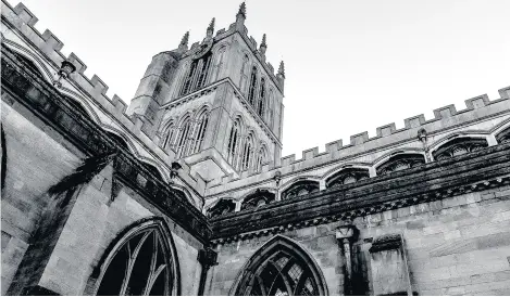  ??  ?? St Mary’s Church in Melton Mowbray by David Sarson.