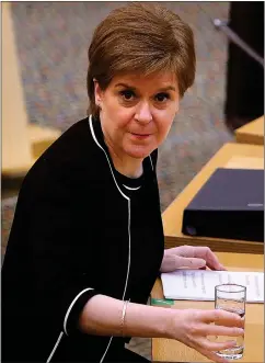  ??  ?? Nicola Sturgeon announced the Manchester travel ban on Friday